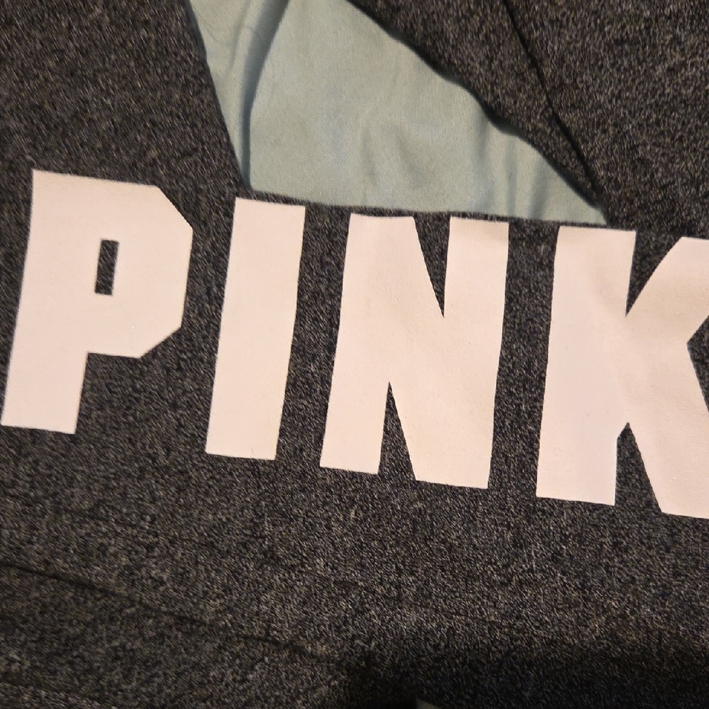 PINK Victoria's Secret Kids Leggings - Charcoal and Red - Picture 4 of 4
